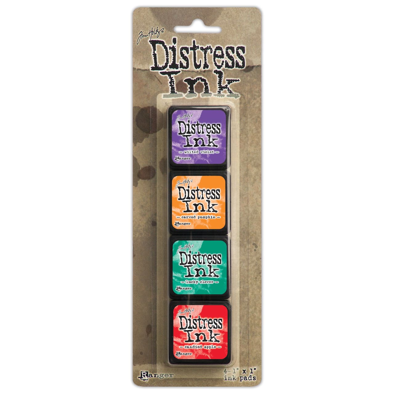 6 Packs: 4 ct. (24 total) Tim Holtz® Mini Distress® Ink Pad, Kit 15